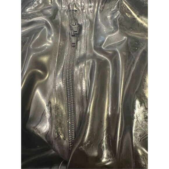 The Latex Store zip through leggings size medium black excellent condition - Picture 3 of 7